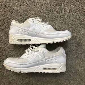 Nike Air Max 90 all white size 12